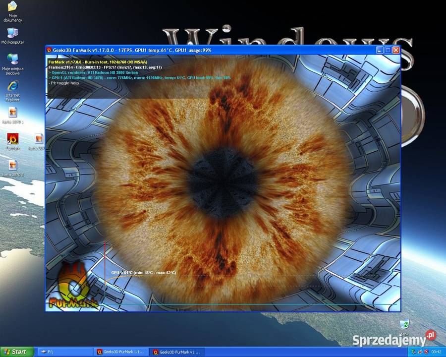 Retro Karta Graficzna Radeon HD 3870 ATI 512MB Opoczno sprzedam