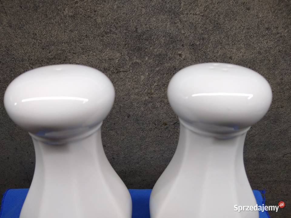 Duża solniczka i pieprzniczka Rosenthal Biała wielkopolskie sprzedam