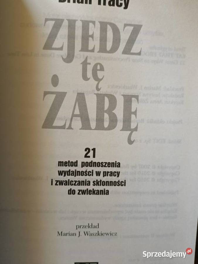 Zjedz tę żabę księgarnia Praga Warszawa sprzedam