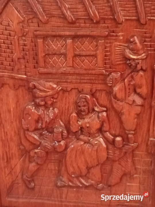 Kredens drewniany rzeźbiony Chorzów sprzedam