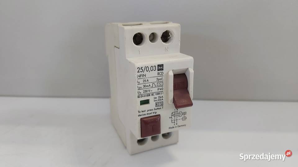 Wyłącznik różnicowoprądowy FG 25003 30mA 1PN Wyszków