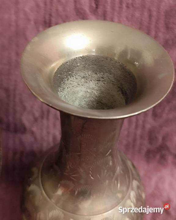 Dwa mosiężne wazoniki Sosnowiec sprzedam