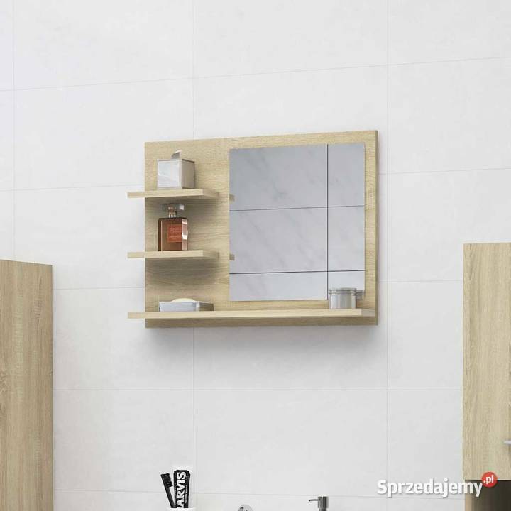 vidaXL Lustro łazienkowe dąb sonoma 60x105x45