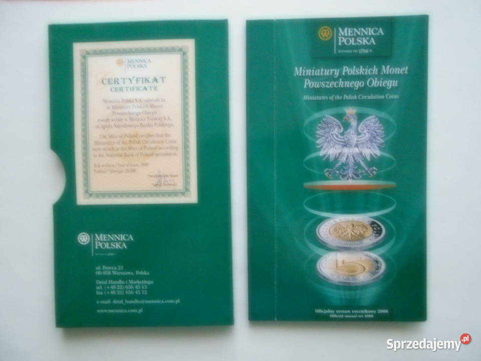 Sprzedam monety lustrzanki Wałcz