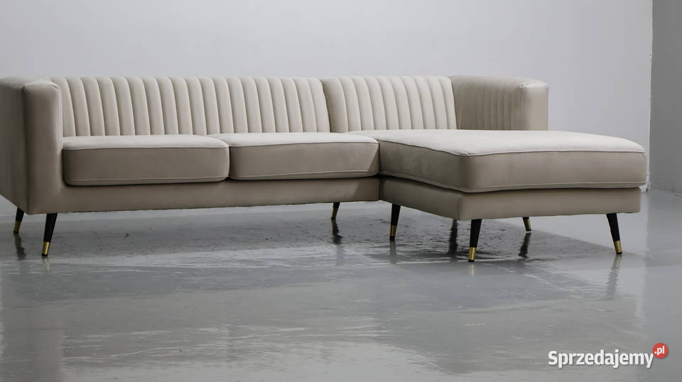 TLŁ Narożnik nowoczesna rogówka beżowy VELLUTO 1 71cm Poznań