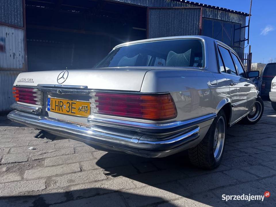 Mercedes w116 450sel Anglik przebieg 108 mil srebrny 450 Hrubieszów