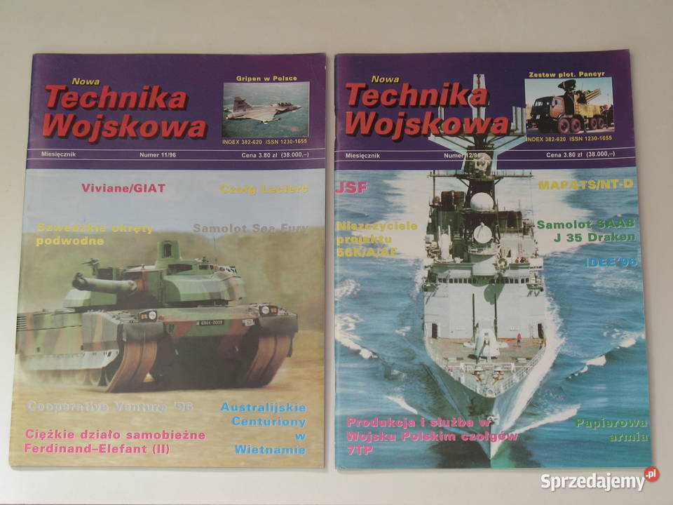Technika Wojskowa rocznik 1996 10 numerów małopolskie Kraków sprzedam