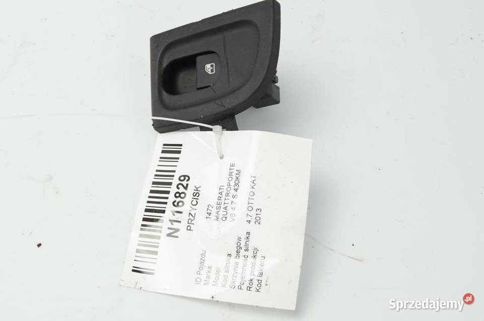 QUATTROPORTE S PRZYCISK UNOSZENIA SZYBY 2013 kujawsko-pomorskie Lipno