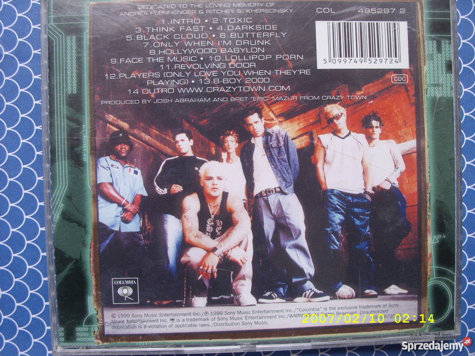 Rock CD CRAZY TOWN THE GIFT OF GAME Wołów sprzedam