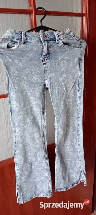 Spodnie dzwczece niebieski Spodnie lubuskie Kowalec