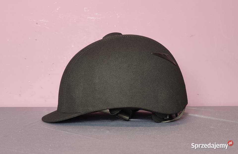 NOWY Kask jeździecki Horze Triton czarny z Sporty towarzyskie i rekreacja Jasień