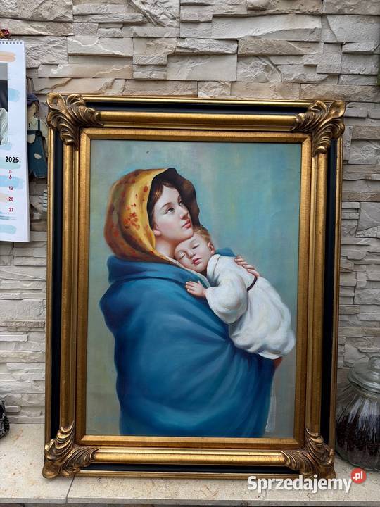 Matka Boska Cygańska obraz malowany drewniana Bystrzyca Kłodzka
