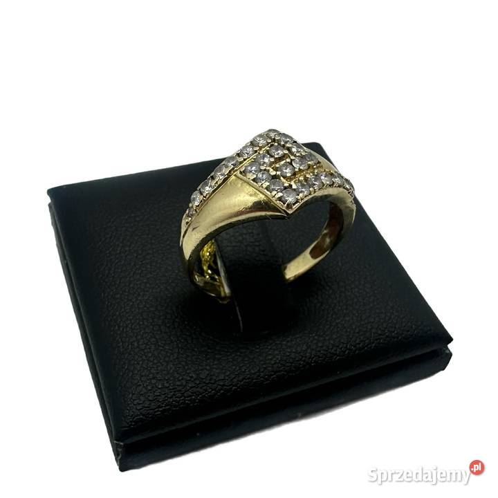 Złoty Pierścionek pr 585 336g R19 złoto Biżuteria Elbląg
