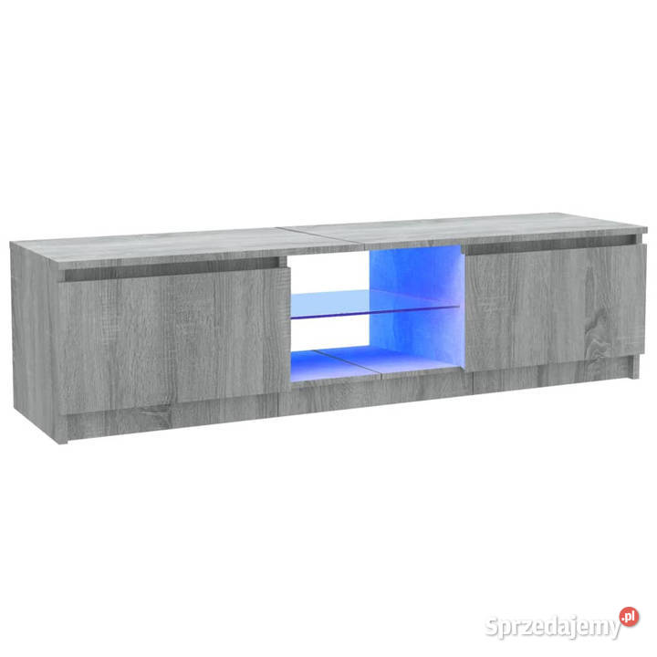 Szafka pod TV z LED szary dąb sonoma 120x30x355 Warszawa sprzedam