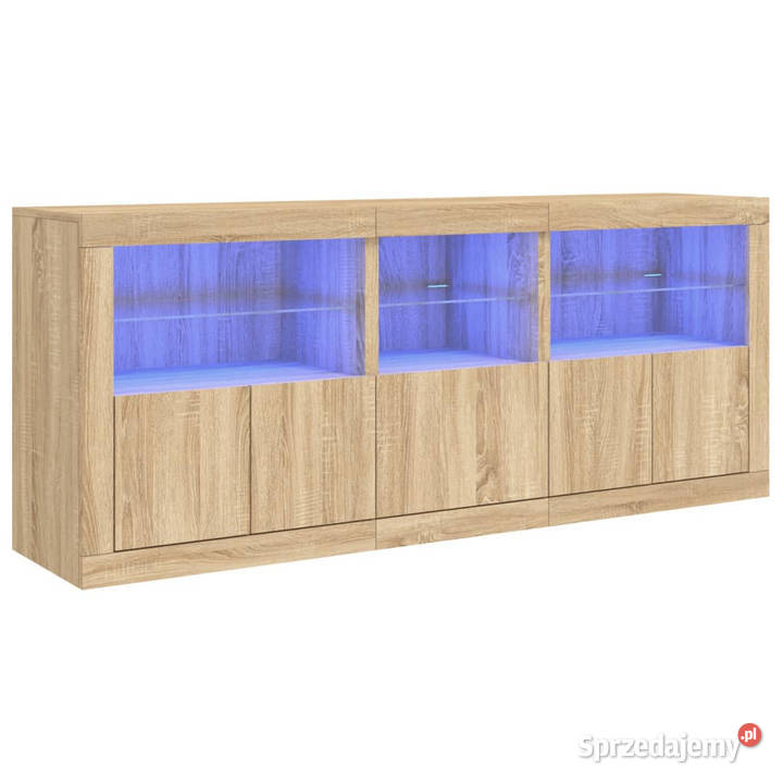 Szafka z oświetleniem LED dąb sonoma 162x37x67 Warszawa