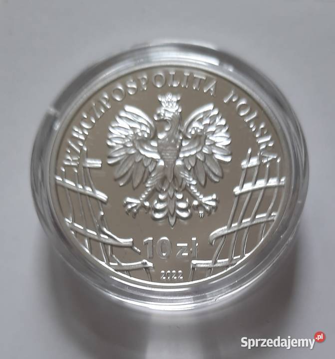 Srebrna moneta kolekcjonerska 10