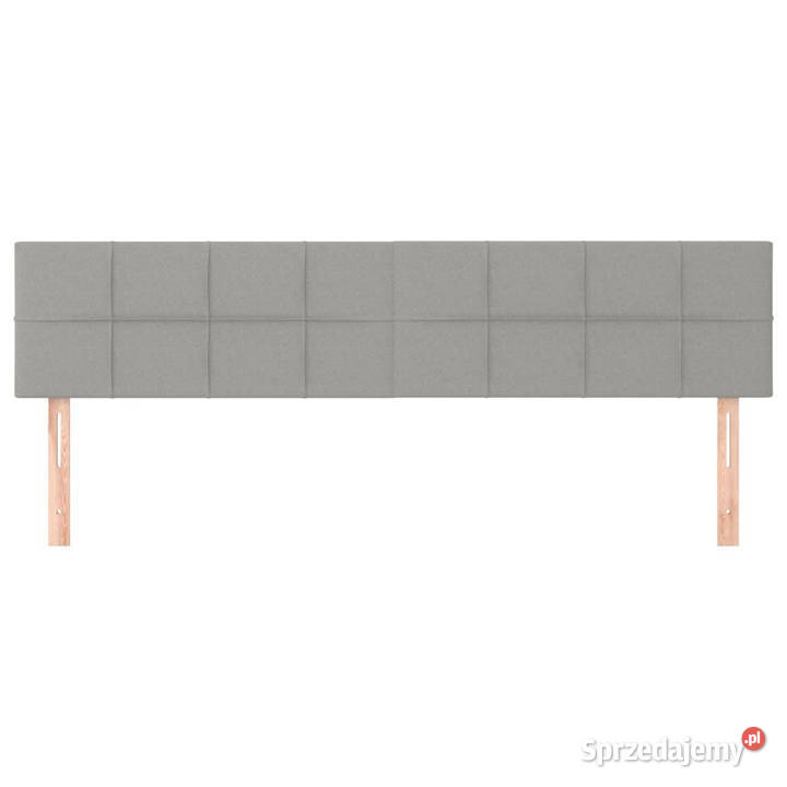 Zagłówki do łóżka 2 jasnoszary 80x5x7888 tkanina Warszawa