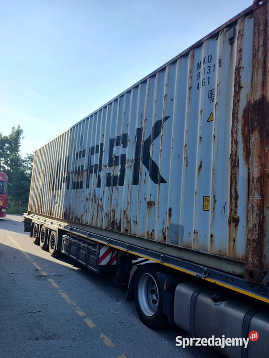 Kontener morski 40HC sprzedaż z placu transport Grudziądz