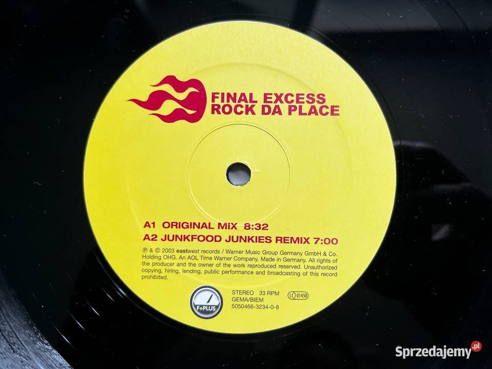 Final Excess Rock Da Place Junkfood Junkies 1 płyta Błażejowice