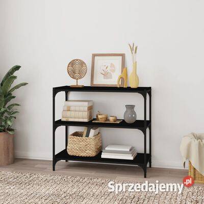 vidaXL Półka na książki, czarna, 80x33x70,5 cm(SKU819337)