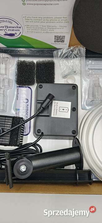 Solarna Fontanna LED 12W z Baterią Pilotem RGB Ząbki