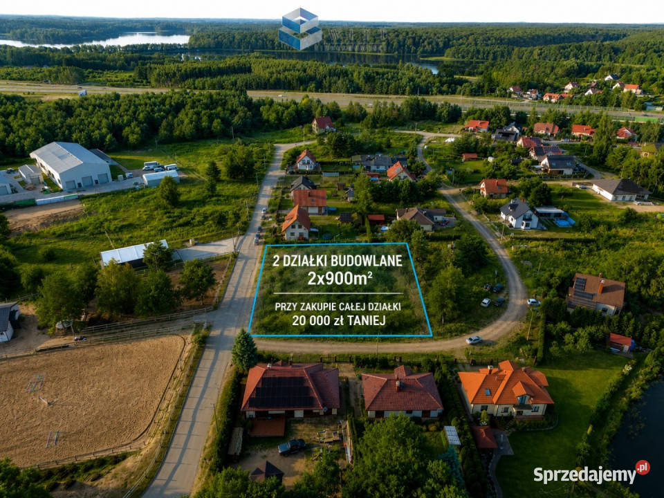 Sprzedaż gruntu 1800m2 Miłomłyn 36m