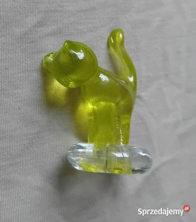 Szklana figurka Kotek w stylu Murano wielkopolskie Koźminek