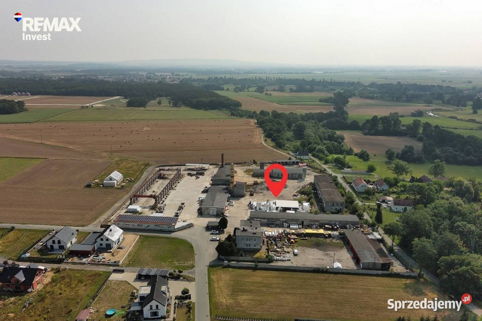 Teren inwestycyjny z dwoma magazynami Steblów 1385m2 Sprzedaż opolskie sprzedam