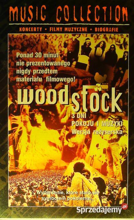 Kasety VHS firmowo nagrane Woodstock cz 1 i 2 Kraków