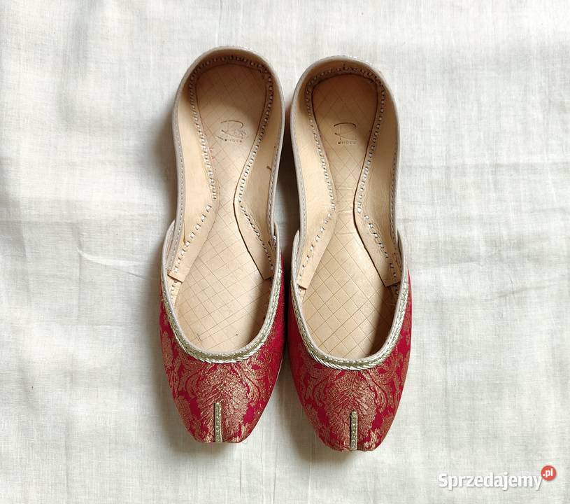 Indyjskie buty baleriny khussa 39 orient boho Szczecin