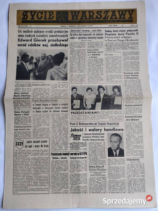 Życie Warszawy z 1979r i z 1981r pismo codzienne Gdynia