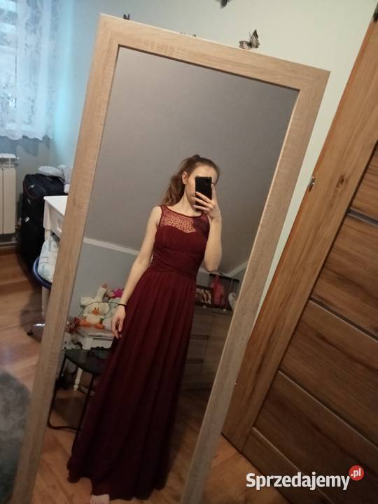 Sukienka maxi bordowa Spódnice i sukienki Busko-Zdrój