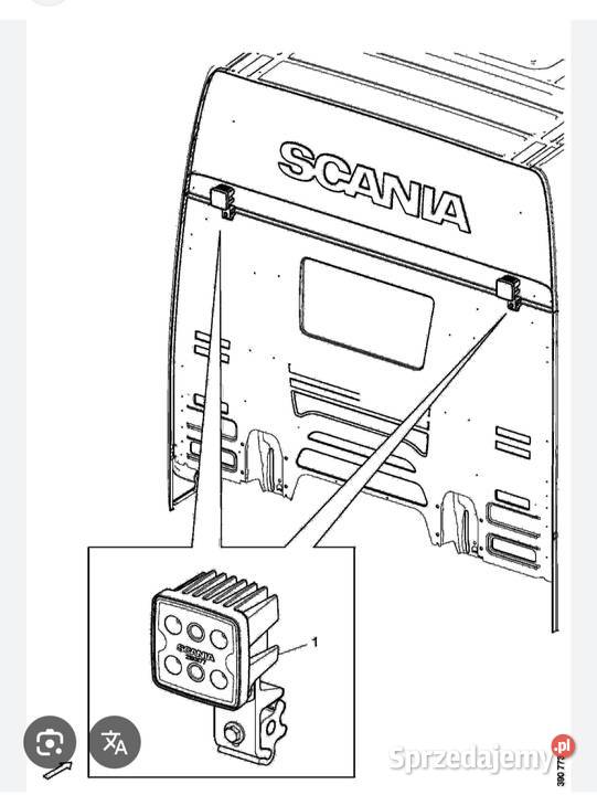 Scania lampa Reflektor Roboczy Tylni led Szczucin
