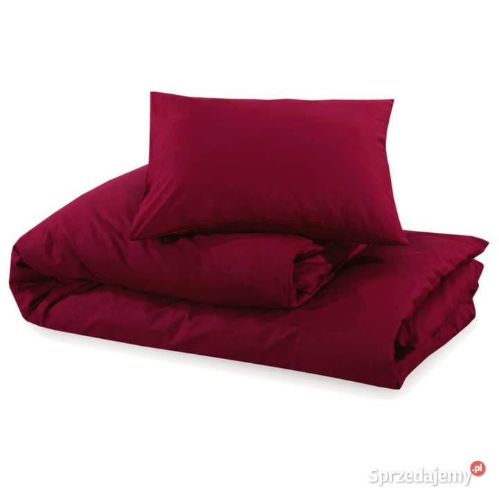 Zestaw pościeli bordowy 260x220 bawełna WM136189