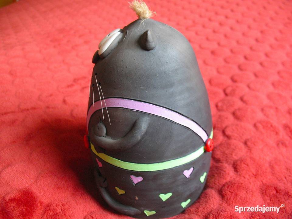 Kot Skarbonka 155 x 10 Czarna ceramika Siedlce