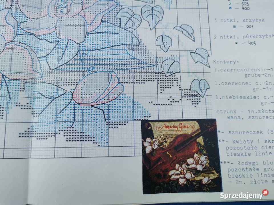 Wzory graficzne haft krzyżykowy Pozostałe małopolskie Wiśniowa
