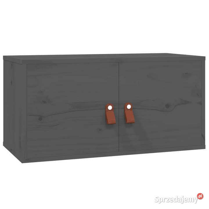 Szafki ścienne 2 szare 60x30x30 lite drewno Półki Warszawa
