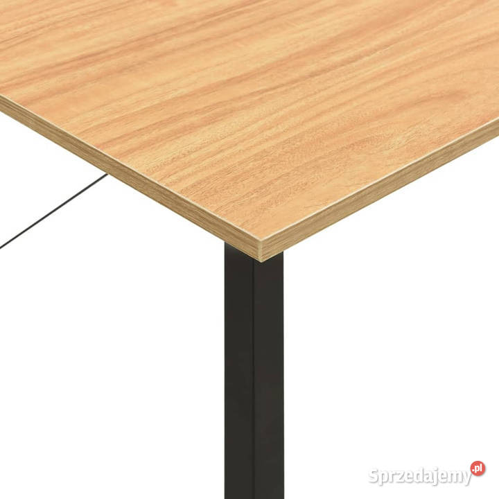 Biurko komputerowe czerń i jasny dąb 80x40x72 mazowieckie sprzedam