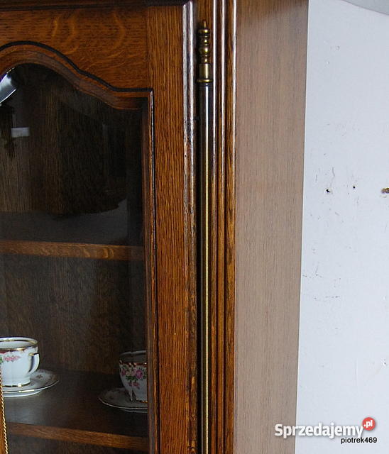DĘBOWA BIBLIOTECZKA REGAŁ BIBLIOTEKA WITRYNA Świdnica sprzedam