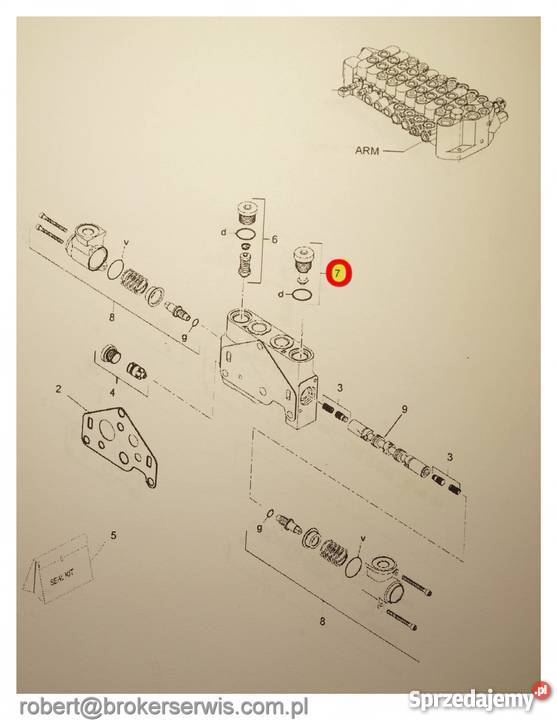 Yanmar zawór antykawitacyjny rozdzielacza Łódź