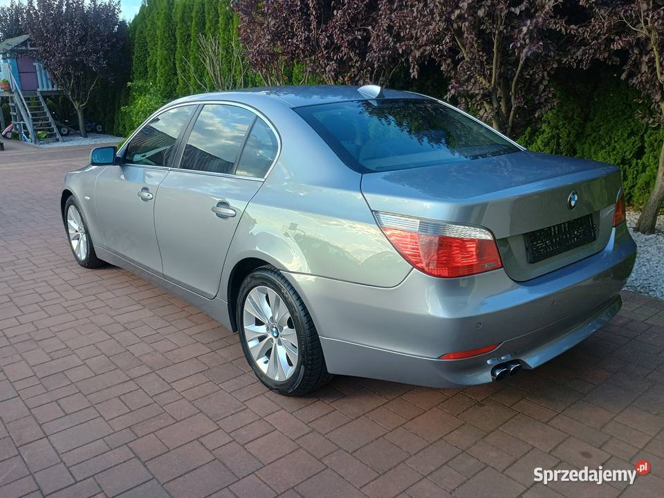 BMW 520i E60 22i 170 6biegów Nawigacja Tempomat czujnik zmierzchu Witkowo