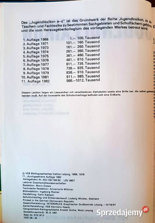 Książka Jugendlexikon AZ Łódź