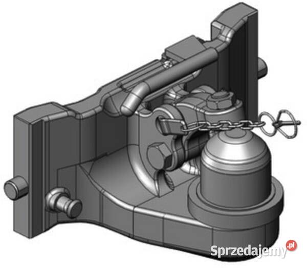 Zaczep transportowy kulowy K80 390 mm Kamionna