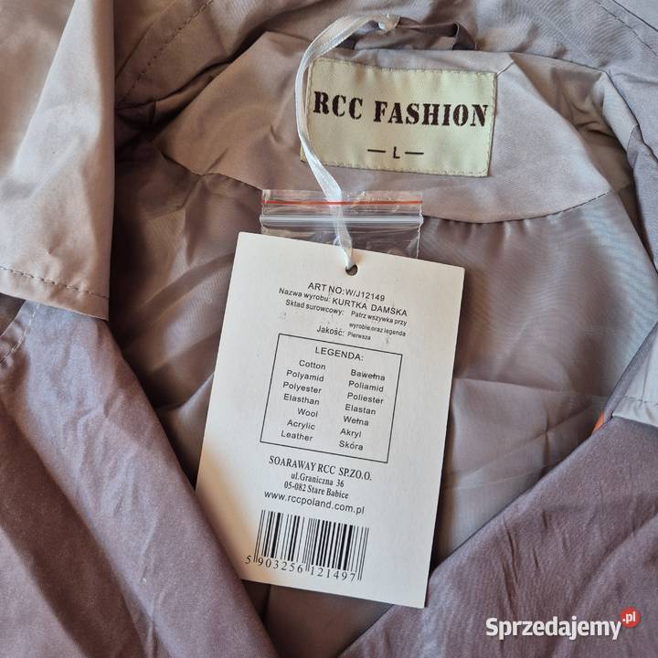 Cienki płaszcz damski rozmiar L kolorowy małopolskie Brzesko