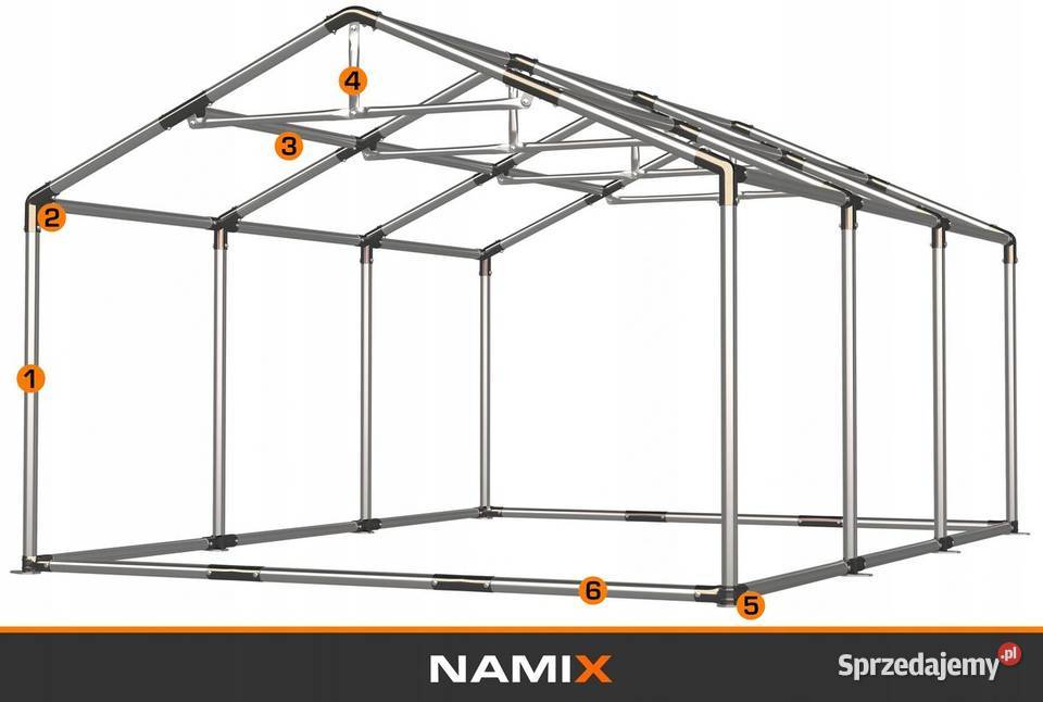 Namiot GRAND 5x6 magazynowy handlowy garaż PVC Jabłonna