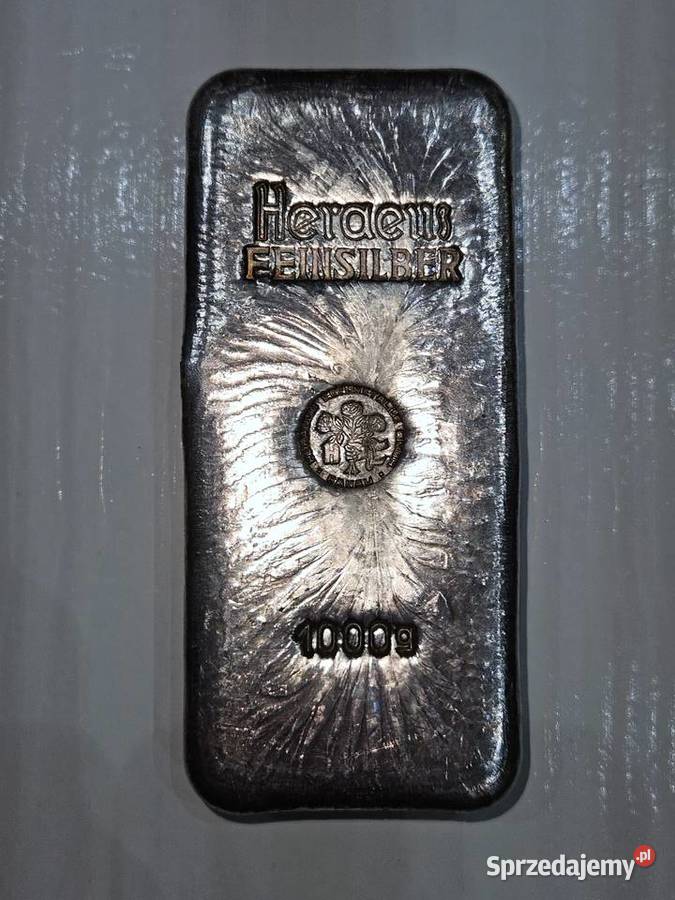 Sztabka srebra 1 1000g srebrna UMICORE 999 Warszawa