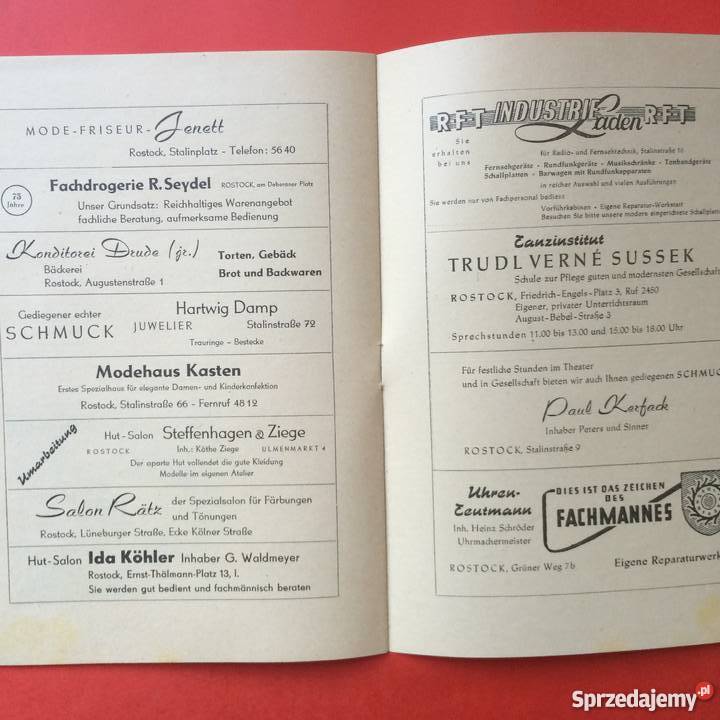 754 Program Niemiecki Antykwariat Szczecin