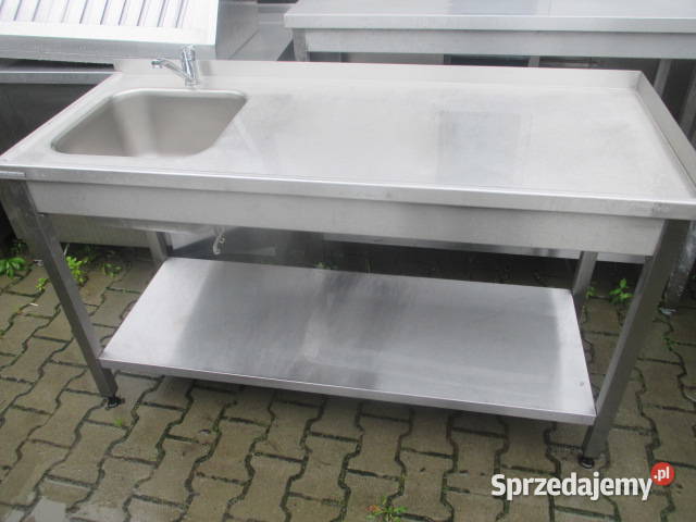 Zlew Gastronomiczny 1 komorowy z półką 1506085 Ostrów Wielkopolski