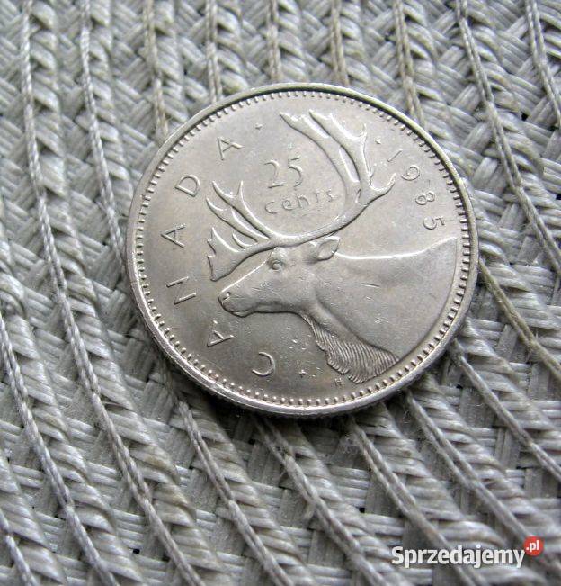 Kanada 25 Cent 1985r wielkopolskie Kalisz