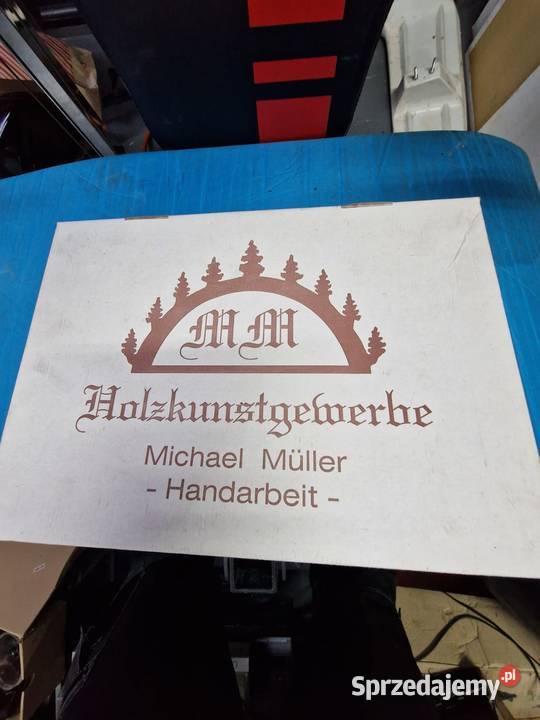 Rękodzieło z drewna ozdoba świateczna świecąca Rybnik